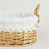 Cesto de Armazenamento de Vime e Rattan Armazenamento de Brinquedos Caixa de Armazenamento de Mesa Cesto de Armazenamento para Quarto/Escritório Artesanato em Vime