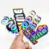 Papel de Pegatina Adhesiva Permanente Impermeable Holográfico Reflectante de Dibujos Animados Impresión Personalizada para Uso en Velas