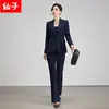 Traje profissional de outono e inverno, terno slim fit estilo deusa elegante, terno feminino transfronteiriço 2026 novo com toque de alta qualidade