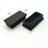 Fabricantes de Foshan Plugue de tubo de plástico PE Plugue retangular de três abas Tampa de pé de mesa, cadeira e banqueta Cobertura de pé de tubo de aço inoxidável Especificações completas