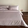 Luxo Leve Inicial Algodão Macio Contagem 100 Algodão de Fibra Longa Jacquard Bordado 100% Algodão Conjunto de Quatro Peças Lençol de Cama Puro Capa de Edredom Roupa de Cama 4