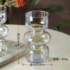 Nuevo Exquisito Jarrón de Vidrio de Color Mágico Galvanizado Simple Arreglo Floral Hidropónico Set de Flores Decoraciones Decorativas de Escritorio Sala de Estar