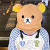 Gorra de Béisbol con Visera Plegable de Oso de Dibujos Animados Linda Estilo Japonés para Mujer 2025 Primavera/Verano Nueva Salida de Estudiante Dulce Fresca Gorra de Béisbol