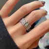 Anillo con Diseño de Flor de Iris Hueca para Mujer, Moderno y Único, Estilo Celebridad de Internet, Anillo Abierto Ajustable, Anillo de Dedo Índice de Moda