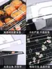 Caja de Sushi Desechable Comercial Caja de Empaque de Sushi Impresa con Hoja de Oro Sashimi Comida Rápida Para Llevar Caja de Almuerzo para Salida de Primavera