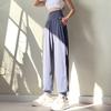 Pantalones deportivos de cintura alta con control de abdomen transfronterizos, holgados, delgados, de secado rápido, transpirables, para exteriores con lazo en la pierna, pantalones de yoga fitness para mujer