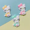 KT acessórios para gatos capa de celular adesivos para copo de água DIY adesivos para geladeira PVC fivela para sapatos de buraco flor para sapatos borracha macia acessórios para mochila de roupas