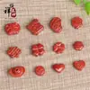 Cinzábrio cru joias DIY Vermilion acessórios genuínos alta qualidade pulseira de tornozeleira trançada com corda vermelha contas de areia vermelha