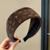Diadema de punto estilo retro americano de ala ancha, de alta gama, adecuada para frentes amplias, a la moda, versátil para uso diario y para ir al trabajo, pinza para el pelo y accesorio para el cabello