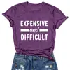 Caro y Difícil Amazon AliExpress Comercio Exterior Top para Mujer Camiseta Transfronterizo Holgado Mujer