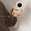 Adequado para Capa de Celular Huawei Mate70 Pro, Alto Valor Estético, Design de Nicho, Estilo Miffy Coelho Floral Huawei Mate60