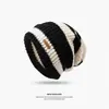 Nuevo gorro de invierno para clima frío para hombres, forrado de polar y engrosado, gorro de lana para mujeres, a prueba de viento y resistente al frío, protector de orejas, circunferencia de cabeza grande, gorro de punto cálido