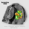Plantas vs. Chaqueta de Mezclilla para Niños Zombies Estilo Nuevo Primavera y Otoño Chaqueta Versátil Lavada para Niño Ropa de Otoño