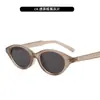 Novos Óculos de Sol Oval Nerd Anti-UV Femininos Tendência Gm Comércio Exterior Transfronteiriço Personalizados Estilo Ins Óculos de Sol Hip-Hop