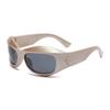 Jamie 2098 Nuevas Gafas de Sol de Ciclismo Y2K Europeas y Americanas Transfronterizas Moda Deportiva al Aire Libre Gafas de Sol Asimétricas