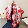 Bufanda Nueva de Satén de Seda Estampada de Alta Gama, Pañuelo Cuadrado de Seda Artificial, Bufanda Versátil para el Cuello, Pañuelo Cuadrado Pequeño, Pañuelo para la Cabeza, Bufanda para Mujer
