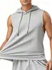 Chaleco Deportivo de Verano para Hombre Transpirable Fresco con Capucha Secado Rápido para Exteriores Sin Mangas Color Sólido Top Versátil en Stock