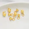 Retención de color fuerte accesorios dorados semilla de loto colgante collar de loto oro antiguo accesorios para joyería diy pulsera pulsera colgante