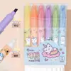 Dúo de Resaltadores Borrables Kiss Gran Capacidad Diseño de Doble Punta Marcar Puntos Clave Resaltador Borrable Papelería para Estudiantes Venta al por Mayor