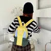 Mochila de Nylon Color de Contraste Estilo Universitario Casual para Estudiantes Mujeres 2025 Nueva Moda Pequeña para Viajes y Salidas