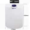 Cubo de Plástico para Piscina, Blanco, Amarillo, Azul 100/200L Cubo Dosificador de Químicos, Cubo Grueso para Mezcla de Químicos