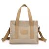 Bolso de hombro informal para mujer, bandolera sencilla y de color puro, bolso de nailon ligero, impermeable y versátil. Venta al por mayor.