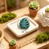 Hojas de Árbol de Simulación Decoración Miniatura Hojas de Resina Parches de Hojas Accesorios Pegamento en Crema Material para Pasador de Pelo DIY Funda de Teléfono