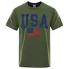 Camisetas Estampadas Hip Hop Bandeira de Carta 180Gusa Transfronteiriça para Homens Mulheres C