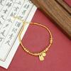 Pulsera de Oro Arena de Vietnam Estilo Lujo Ligero Pulsera Acompañada Fuji Temperamento Femenino Aleación de Cobre Larga Duración Sin Caer Primeras Joyas al Por Mayor