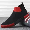 Nuevos Zapatos de Lona para Hombre de Otoño, Zapatos Casuales, Zapatos Slip-On Transpirables, Zapatos de Caña Alta a la Moda, Tenis de Suela Plana