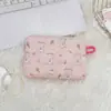 411162 Bolsa de cosméticos de algodão acolchoado com desenho animado Bolsa de armazenamento de pequenos objetos Bolsa de moedas Bolsa de armazenamento Mini