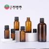 Botella de aceite esencial marrón de 5 ml a 100 ml, envase de aceite esencial, botella de vidrio, botella de almacenamiento, paquete de viaje portátil