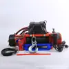 Guincho elétrico 12v24v guindaste elétrico para carro carro off-road caminhão reboque controle remoto guindaste de tração de resgate