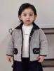 Conjunto de abrigo de algodón estilo coreano para niños, chaqueta acolchada de invierno, camiseta básica de color liso amigable con la piel, conjunto casual de tres piezas para niños pequeños