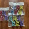 Ganchos e Clipes Coloridos de Metal e Plástico Revestido para Roupas, Meias, Material de Escritório, Fotos, Ganchos Curvos Estilo Japonês e Coreano para Cozinha e Banheiro