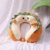 Almohada de Dibujos Animados de Tiburón en Forma de U, Almohada Portátil de Viaje para el Cuello, Almohada para siestas de Estudiantes, Almohada de Avión, Lindo Regalo de Cumpleaños