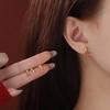 Aretes de Tornillo de Plata Pura S999 Yongcheng con Pez Koi de la Suerte para la Buena Fortuna en el Año de Nacimiento, Aretes de Nicho para el Año de Nacimiento