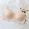 Sujetador de Media Copa Ligero, Invisible, Sin Costuras con Tirante al Cuello para Mujer, Sin Aros, Recogida Pequeña del Pecho, Anticaída, Sujetador Sexy sin Espalda