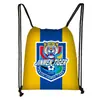 Bolsa com Cordão para Futebol da Copa do Mundo Transfronteiriça de 2026 com Estampa do Logo da Equipe, Mochila com Cordão de Poliéster, Bolsa de Armazenamento de Grande Capacidade