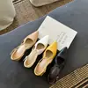 Zapatos de salón Chuyuji estilo coreano de punta fina con tacón grueso para mujer, primavera 2026, zapatos vintage suaves sin cordones con tira cruzada