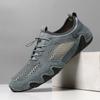 Amazon Calientes Ventas Verano Transfronterizo Tenis Casuales para Hombre Talla Grande Coser Cuero Malla Zapatos Pulpo Zapatos de Hombre