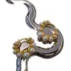Brincos de pérola estilo ins europeu e americano design de personalidade de nicho feminino brincos de círculo avançados brincos de temperamento retrô que afinam