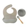 Vajilla de Silicona para Niños Spot Vajilla de Silicona para Bebés de Grado Alimenticio Juego Combinado al por Mayor