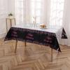 Mantel largo duradero para uso diario, moda creativa, suministros de ambiente de estrella de cinco puntas, mantel de plástico desechable para el hogar, venta al por mayor