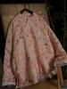 Nuevo Estilo de Invierno Grueso de Ramio Naranja Claro Rosa Estampado Corto Cuello Alto Nuevo Estilo Chino Abrigo de Algodón con Cierre de Botones 069026