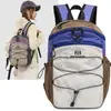 Mochila de Senderismo Estilo Coreano Ins de Alta Apariencia, Nueva Mochila Escolar Ligera para Estudiantes con Bloques de Color, Mochila para Portátil para Viajes Diarios