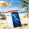 Bolsa de celular à prova d'água com capacidade de tela sensível ao toque, adequada para mergulho, natação e entregadores, bolsa especial à prova de poeira para fontes termais, capa de celular à prova d'água