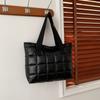 Color Brillante Moda Popular Gran Capacidad Algodón Abrigo Bolso Tote Bolso de Mujer Invierno Casual Combinable Bolso de Hombro Sobaco