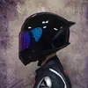 Casco de Motocicleta Certificado Nuevo Estándar Nacional para Hombres Tendencia Nacional Bluetooth Cálido de Cara Completa Cuatro Estaciones Celebridad de Internet Cuernos Personalizados
