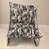 Sillón Individual de Lujo Ligero con Cojín Suave de Alta Elasticidad para Sala de Estar, Recepción, Descanso, Uso Doméstico, Cómodo Sillón Perezoso de Ocio con Respaldo